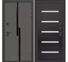 Входная дверь CARBON 01 - Венге, стекло белое