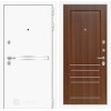 Входная дверь Лайн WHITE 03 - Орех бренди | Металл с покрытием 