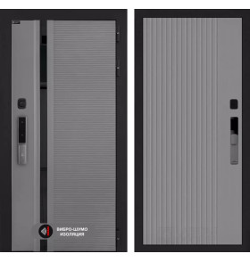 Входная дверь Пиано Смарт 2.0 панель 29 - Серый рельеф софт