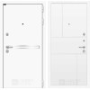 Входная дверь Лайн WHITE 21 - Белый софт | Металл с покрытием 