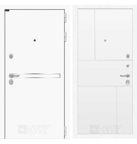 Входная дверь Лайн WHITE 21 - Белый софт