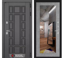 Входная дверь Нью-Йорк с Зеркалом 18 - Бетон светлый