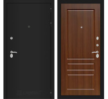 Входная дверь CLASSIC шагрень черная 03 - Орех бренди