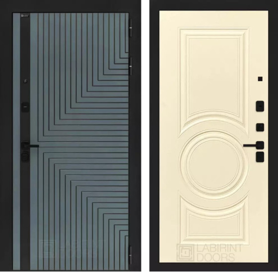 Входная дверь CREDOR 23 - Шампань софт | Фрезерованная МДФ панель 10 мм, цвет 