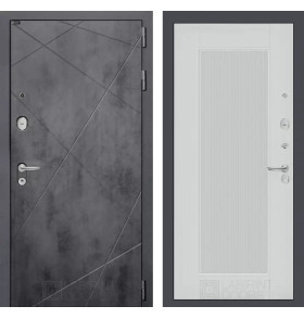 Входная дверь LOFT 30 - Белый рельеф софт