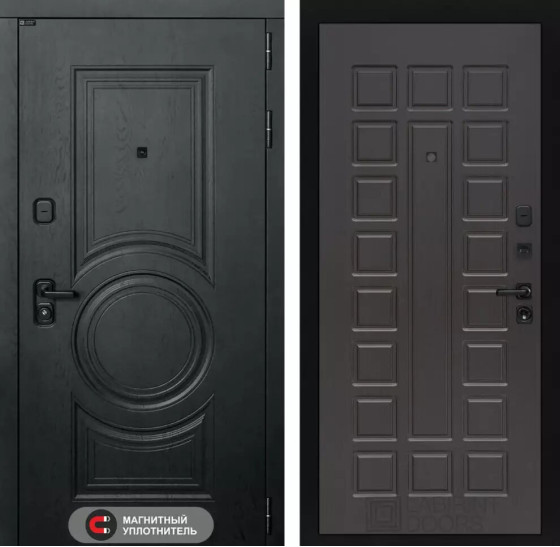 Входная дверь GRAND 04 - Венге | Стильная декоративная MDF панель 16 мм с наличником, цвет 