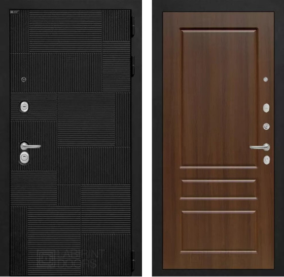 Входная дверь PAZL 03 - Орех бренди | Современная MDF панель 10 мм, цвет 