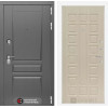 Входная дверь Платинум 04 - Беленый дуб | Декоративная MDF панель 16 мм с наличником, цвет 