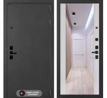 Входная дверь ACUSTICLAB с Зеркалом Максимум - Сандал белый