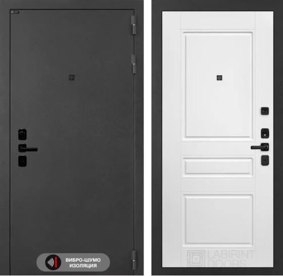 Входная дверь ACUSTICLAB 03 - Белый софт | Металл с матовым покрытием 