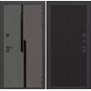 Входная дверь CARBON 29 - Черный кварц | Декоративная MDF панель 10 мм с черным стеклом фацет, цвет 