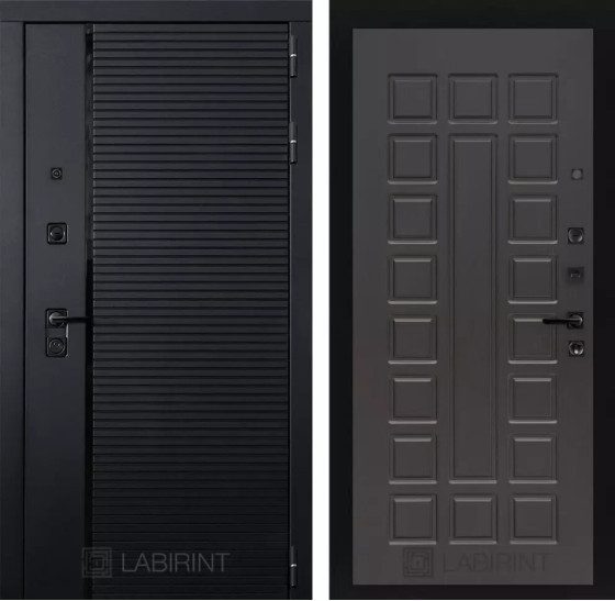 Входная дверь PIANO 04 - Венге | Декоративная MDF панель 10 мм с наличниками, цвет 