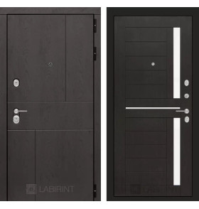 Входная дверь URBAN 02 - Венге, стекло белое