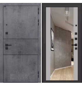 Входная дверь INFINITY с Зеркалом Максимум - Грей софт