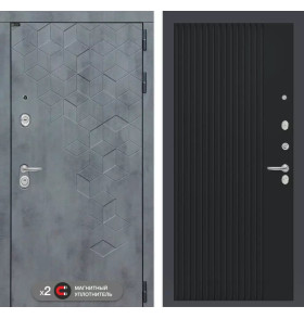 Входная дверь Бетон 29 - Черный кварц