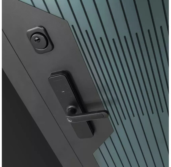 Входная дверь Смартлаб 06 - Сандал серый | Фрезерованная МДФ панель 10 мм, цвет 