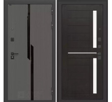 Входная дверь CARBON 02 - Венге, стекло белое