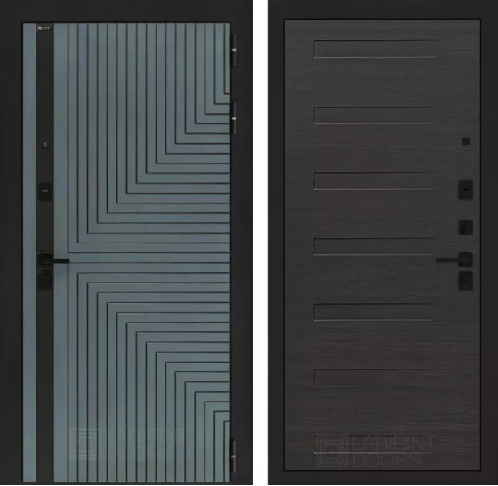 Входная дверь CREDOR 14 - Эковенге горизонтальный | Фрезерованная МДФ панель 10 мм, цвет 