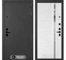 Входная дверь ACUSTICLAB 31 - Белый софт, зеркальная вставка с тонировкой