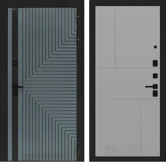 Входная дверь CREDOR 21 - Грей софт | Фрезерованная МДФ панель 10 мм, цвет 