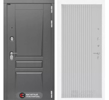 Входная дверь Платинум 29 - Белый рельеф софт