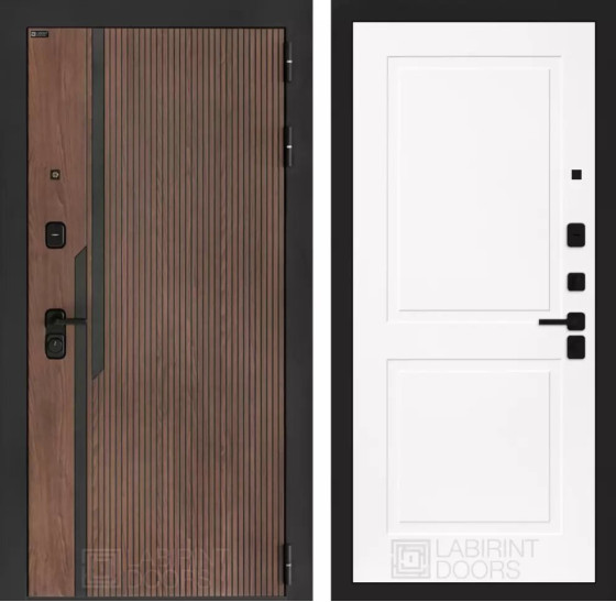 Входная дверь KARMINA 11 - Белый софт | Фрезерованная МДФ панель 10 мм, цвет 