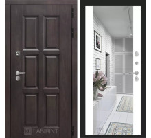 Входная дверь Лондон с зеркалом Максимум - Белый софт