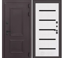 Входная дверь Полярис лайт 01 - Белое дерево со стеклом