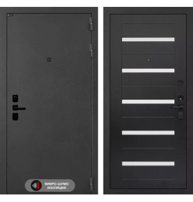 Входная дверь ACUSTICLAB01 - Венге, стекло белое