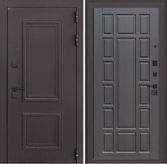 Входная дверь Полярис лайт 12 - Венге | Металлическая отделка методом давления на полотне, 960х2050 мм (внешний 1130х2130 мм), 880х2050 мм (внешний 1050х2130 мм)