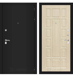 Входная дверь CLASSIC шагрень черная 12 - Беленый дуб