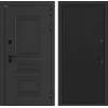 Входная дверь Аляска Лайт 29 - Черный кварц | Металлическая отделка методом давления на полотне
