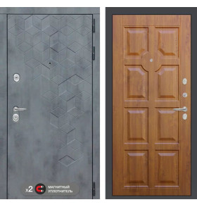 Входная дверь Бетон 17 - Золотой дуб