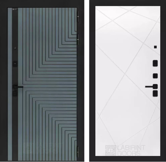 Входная дверь CREDOR 24 - Белый софт | Фрезерованная МДФ панель 10 мм, цвет 