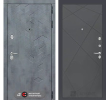 Входная дверь Бетон 24 - Графит софт