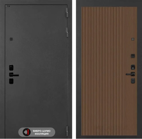 Входная дверь ACUSTICLAB 29 - Дуб кантри темный | Металл с матовым покрытием 