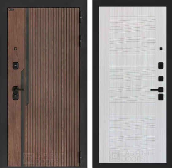 Входная дверь KARMINA 06 - Сандал белый | Фрезерованная МДФ панель 10 мм, цвет 