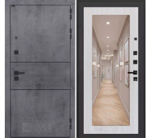 Входная дверь INFINITY с Зеркалом 18 - Сандал белый