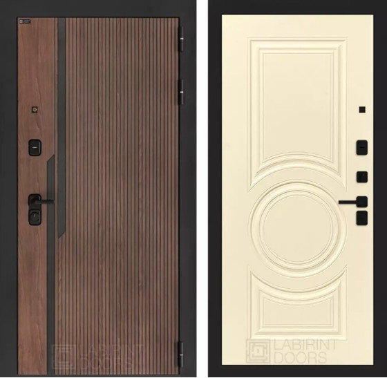 Входная дверь KARMINA 23 - Шампань софт | Фрезерованная МДФ панель 10 мм, цвет 