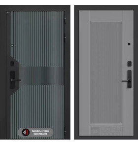 Входная дверь Смартлаб 30 - Серый рельеф софт