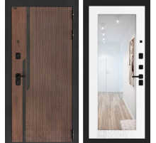 Входная дверь KARMINA с Зеркалом 18 - Белое дерево