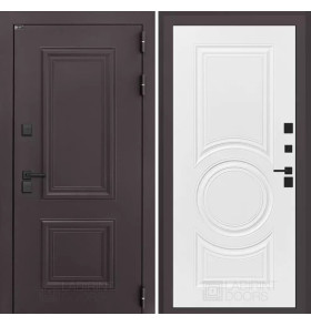 Входная дверь Полярис лайт 23 - Белый софт