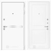 Входная дверь Лайн WHITE 11 - Белый софт | Металл с покрытием 