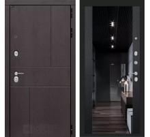 Входная дверь URBAN с тонированным зеркалом Максимум - Черный кварц