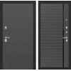 Входная дверь ART 22 - Графит софт, черная вставка | Современная декоративная MDF панель 10 мм, цвет 