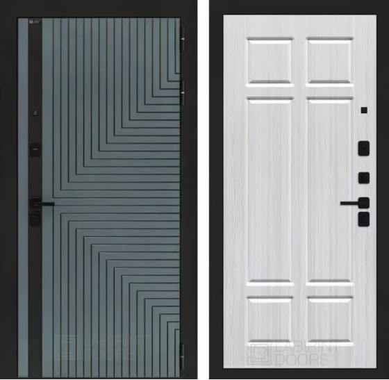 Входная дверь CREDOR 08 - Кристалл вуд | Фрезерованная МДФ панель 10 мм, цвет 