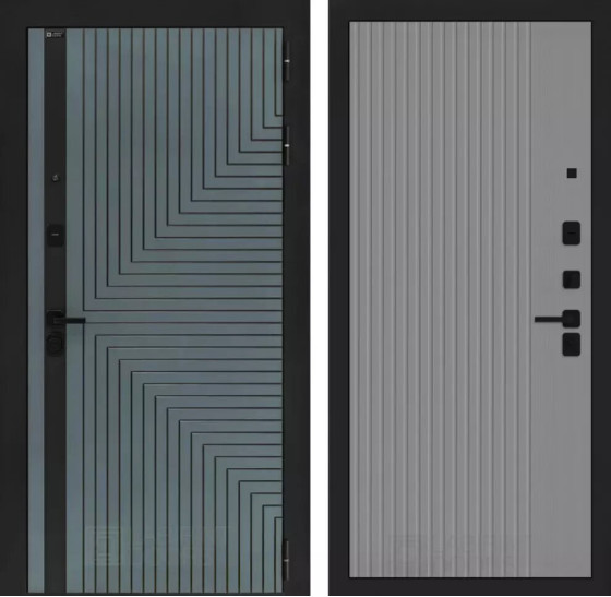 Входная дверь CREDOR 29 - Серый рельеф софт | Фрезерованная МДФ панель 10 мм, цвет 