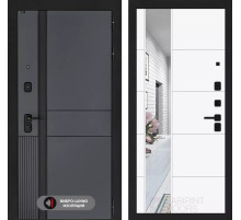 Входная дверь EVOLAB с зеркалом 19 - Белый софт