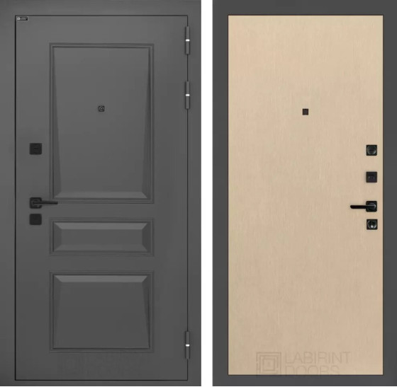 Входная дверь Орлеан 05 - Венге светлый | Металлическая отделка методом давления на полотне