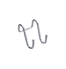 Крючок двойной, цвет: Хром